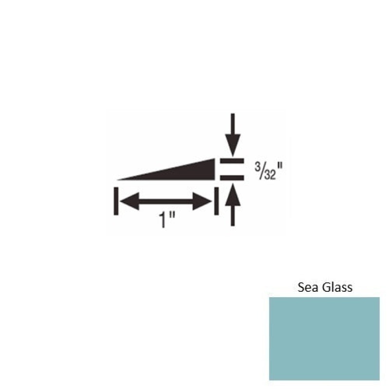 Solid 48 Sea Glass Rubber Reducer Strip