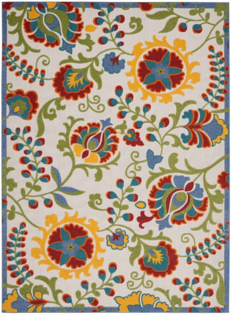 Aloha Ivory Multi Contemporary Area Rug