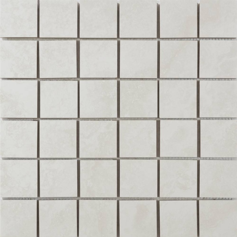 Cipriani White Porcelain Mosaic - 2" X 2" - Matte