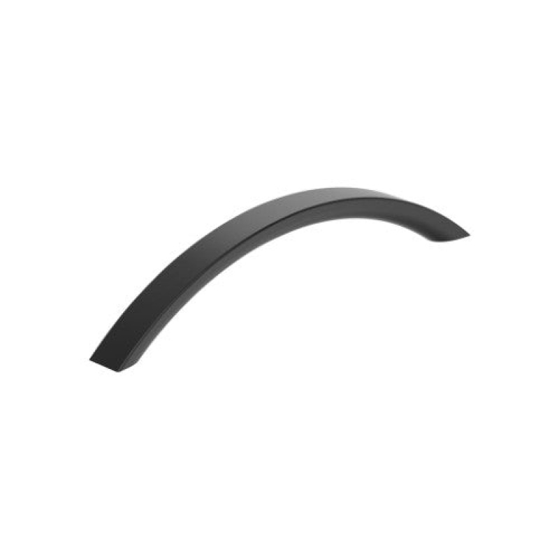 Parabolic Zinc Arch Cabinet Pull - Matte Black