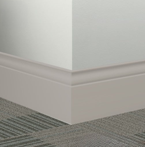 Johnsonite Silver Grey Rubber Millwork Contoured Wall Base