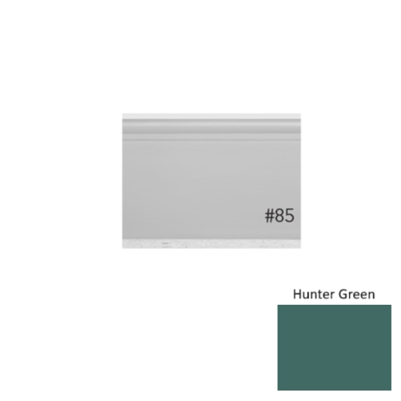 Pinnacle Plus #85 Fashion Hunter Green Rubber Coil Wall Base - 4 1/4" X 60 Ft