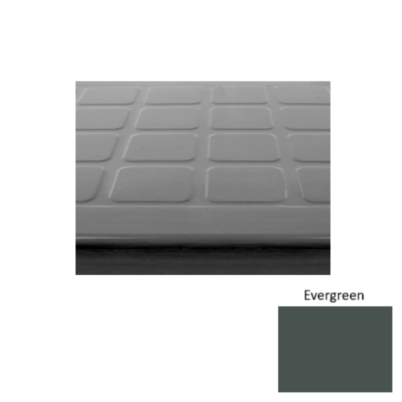 Solid Evergreen Textured Rubber Stair Tread
