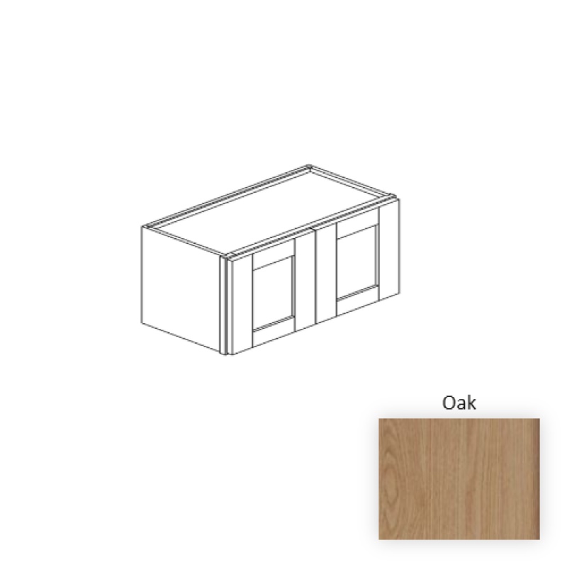 Oak Wood Kitchen Wall Cabinet 30" x 12" x 30"