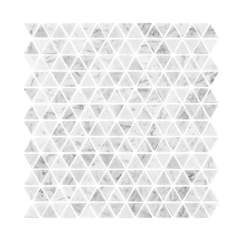 Essentials By Jeffrey Court White Marble Mosaic - Triangle - Polished