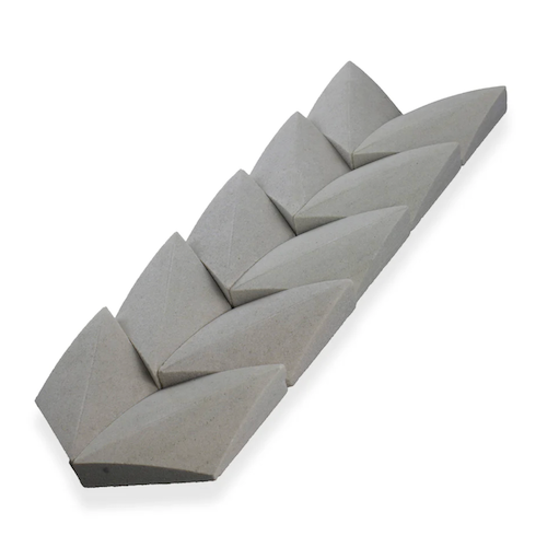 Profile Sandstone Mint Slate Mosaic - Paragon Chevron - Honed
