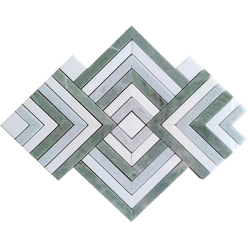 Ireland Lahinch Shell Mosaic - Diamond - Polished