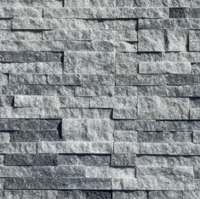 Floral White Slate Ledgestone - Natural Cleft - 6" X 24"