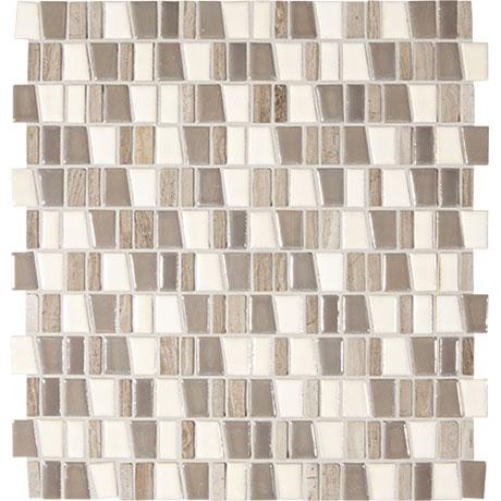 Midpark Mosaics Rainstorm Stone & Porcelain Mosaic - 1" X Random Lengths - Mixed, Per Pack: 10.3 Enter Quantity In Sqft