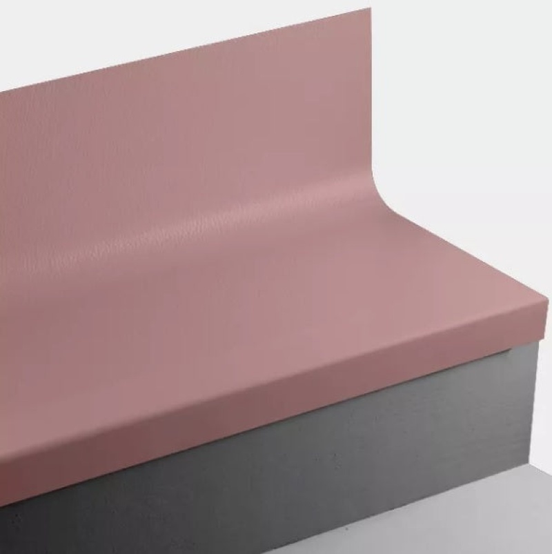 Johnsonite Sailor Red Hammered Rubber Stair Tread
