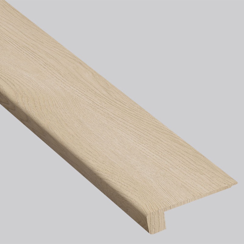 Everlife Lvt Shorecliffs Schertz Oak Luxury Vinyl Moulding / Trim - 4.53’’ X 94’’ Eased Edge Flush Stairnose - Low Gloss