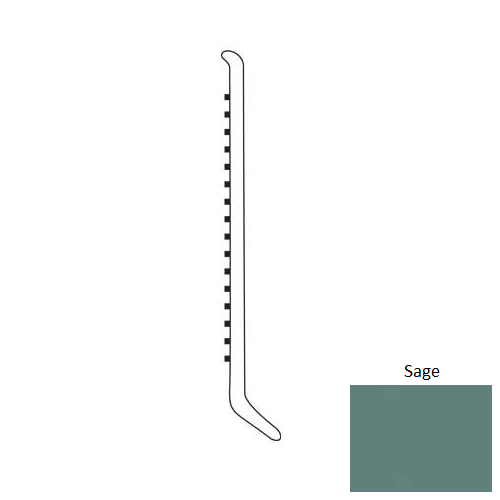 Sage Rubber Moulding / Trim 4" Cove Wall Base