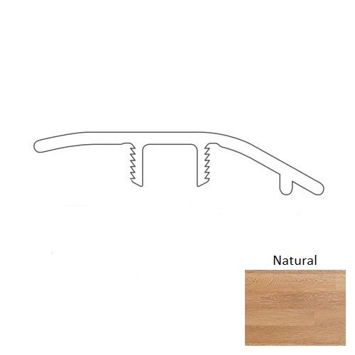 Adura Rigid Plank (Pp1) Southern Oak Natural Luxury Vinyl Moulding / Trim - 94" Reducer - Embossed
