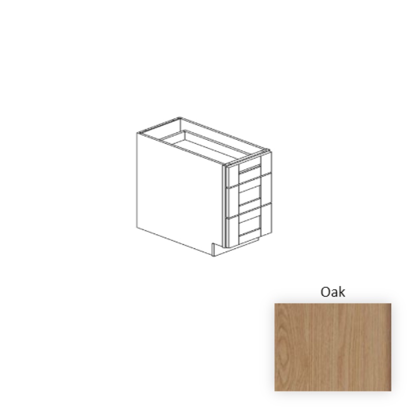 Oak Wood Kitchen Base Cabinet 21" x 24" x 34.5"
