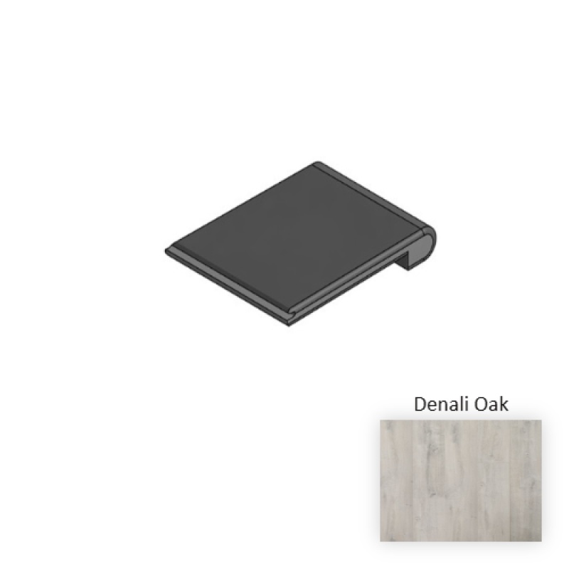 Naturetek Plus Colossia Xxl Denali Oak Laminate Wood Moulding / Trim - 84" Flush Stair Nose - Textured