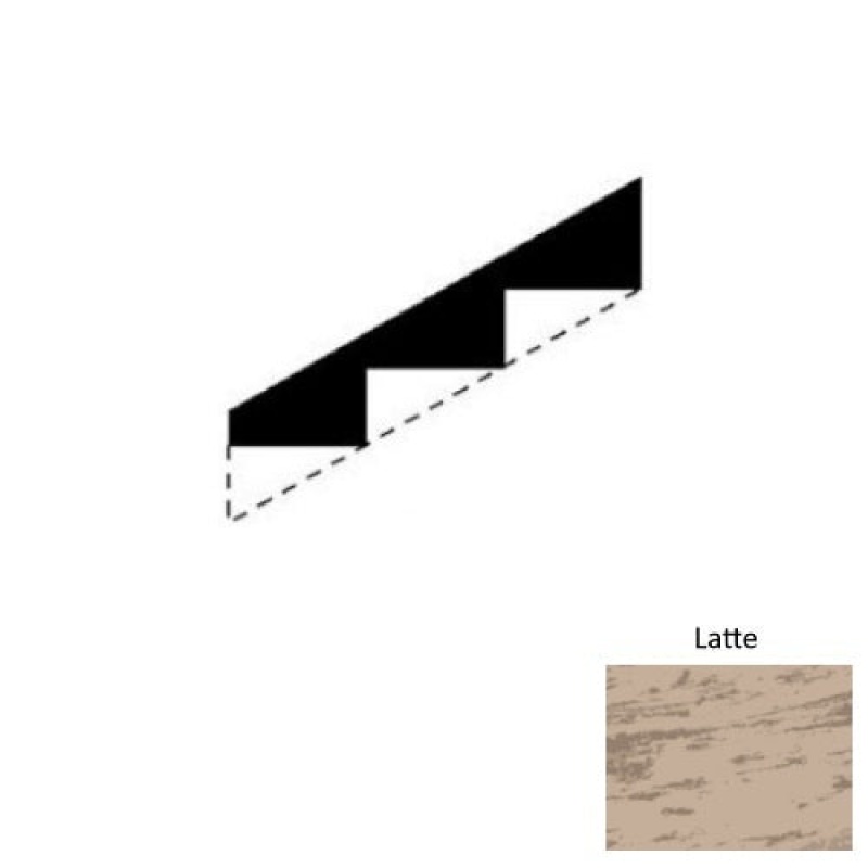 Marbleized Latte Rubber Stringers - Smooth