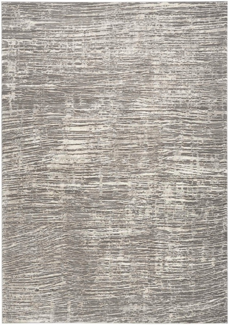 Sustainable Trends Ivory Grey Sut01 Polyester Contemporary Area Rug - 9 Ft X 12 Ft - Ivory Grey