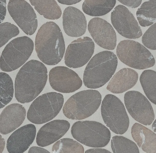 Waterbrook Dark Grey Jumbo Sliced Natural Stone Mosaic