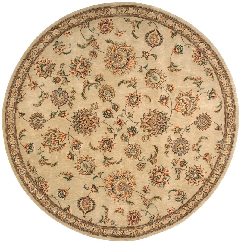 Nourison 2000 Beige Wool Blend Traditional Area Rug