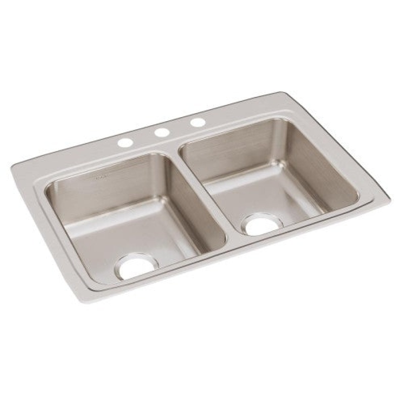 Lustertone Classic Stainless Steel Double Bowl Sink