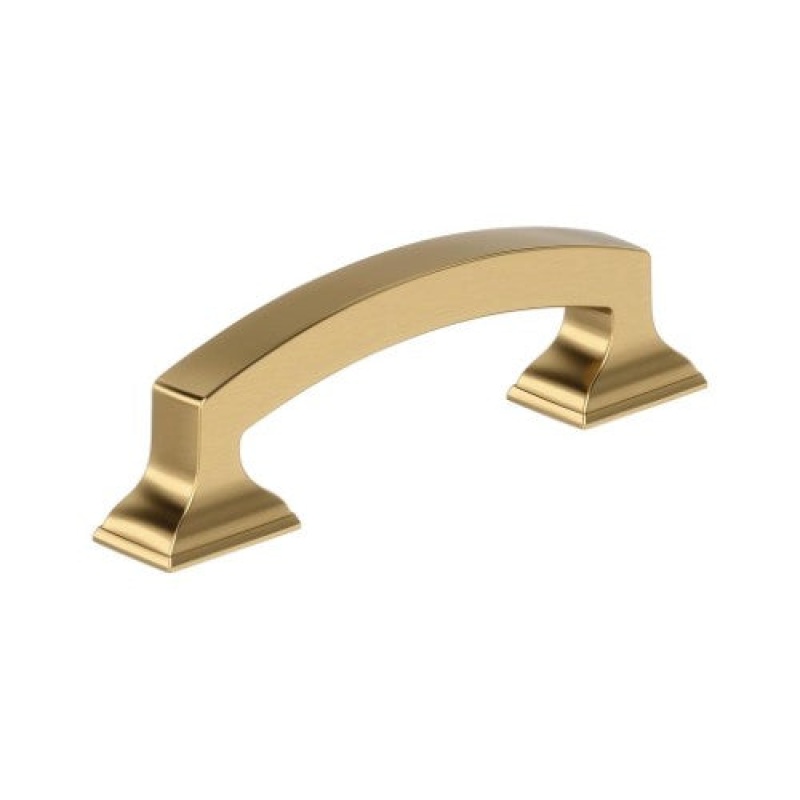Incisive Zinc Arch Cabinet Pull - Champagne Bronze