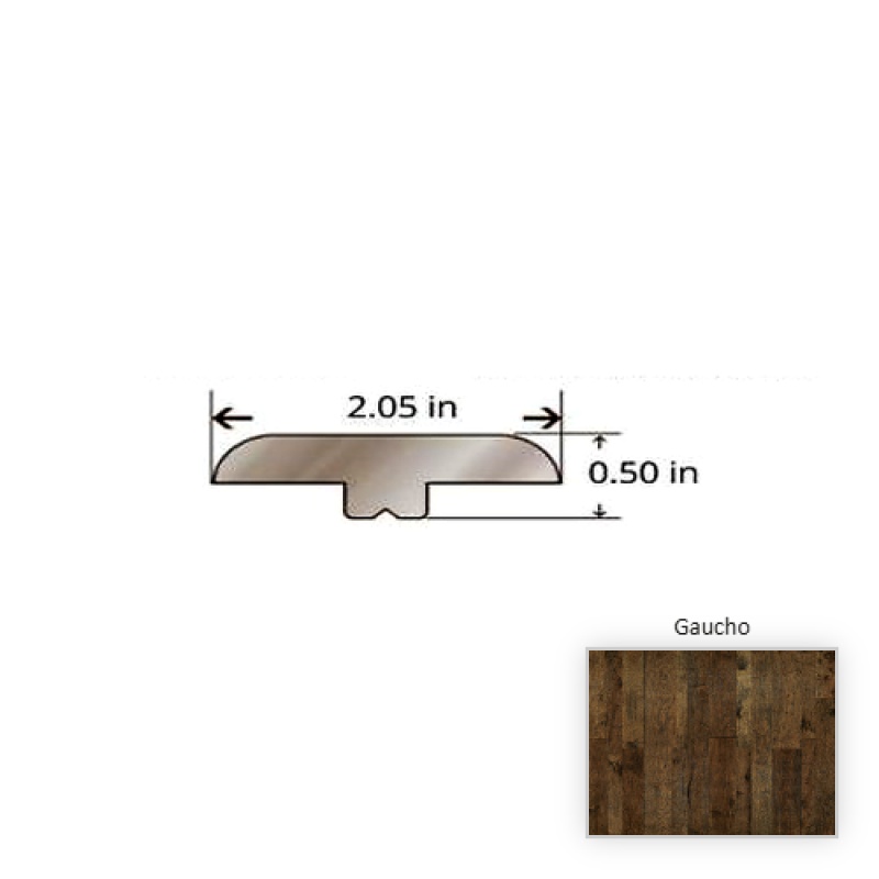Monterey Hickory Gaucho Hardwood Moulding / Trim - 84.25" T Molding - Truemark Glaze Tek