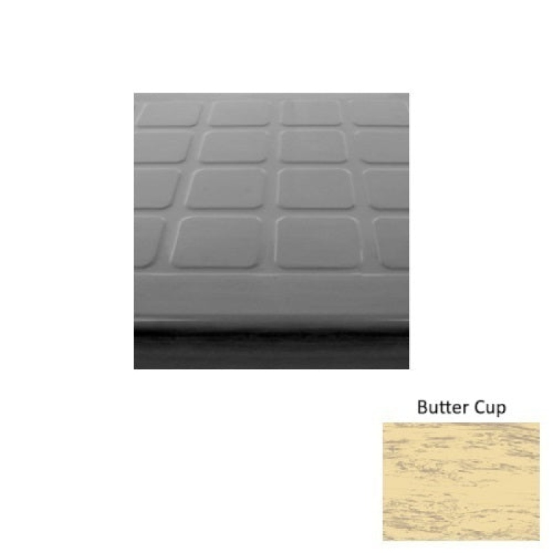 Marbleized 94 Butter Cup Raised Square Rubber (Sq) Stair Tread - Textured