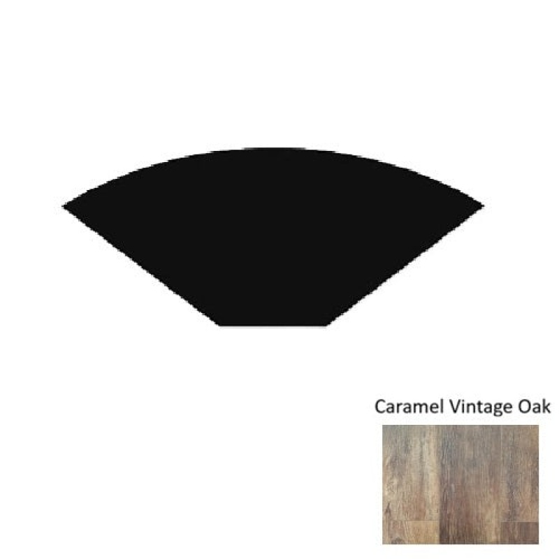 1200 Series Caramel Vintage Oak Luxury Vinyl Moulding / Trim - 94" Quarter Round - Embossed