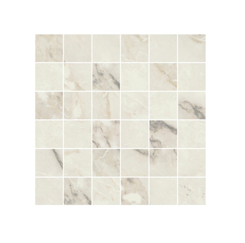 Carrara Select Carrara Arabescato Porcelain Mosaic - 2" x 2"