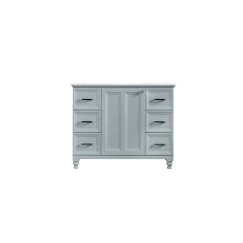 Isabel Grey Wood Freestanding Single Sink Bathroom Vanity