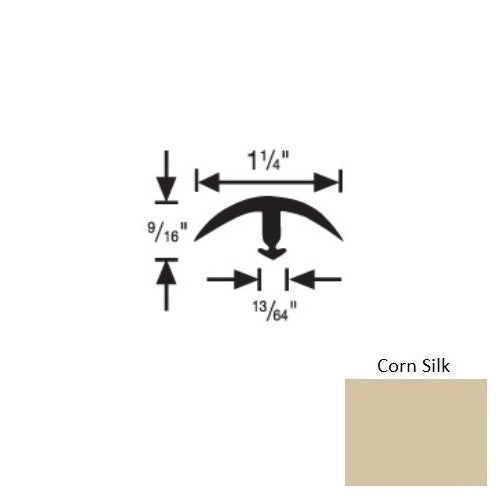 Flextones Corn Silk Vinyl 161 Snap Down Edging - 1 1/4" X 12 Ft - Thermoplastic