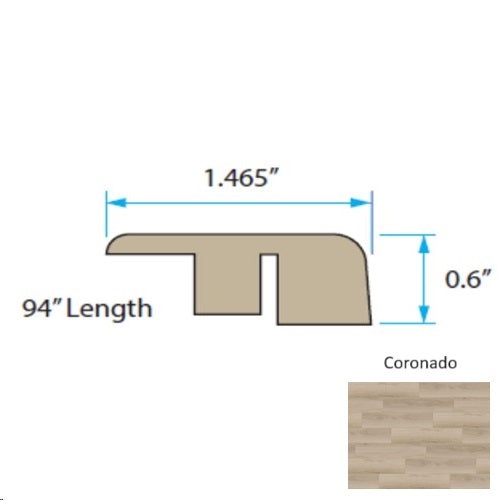 Waterfront Coronado Laminate Wood End Cap Trim