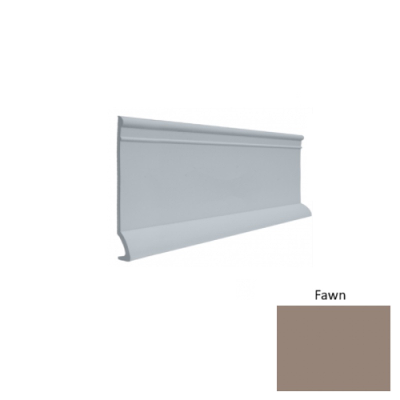 Contours #90 Intrigue Fawn Rubber Profiled Wall Base - Satin