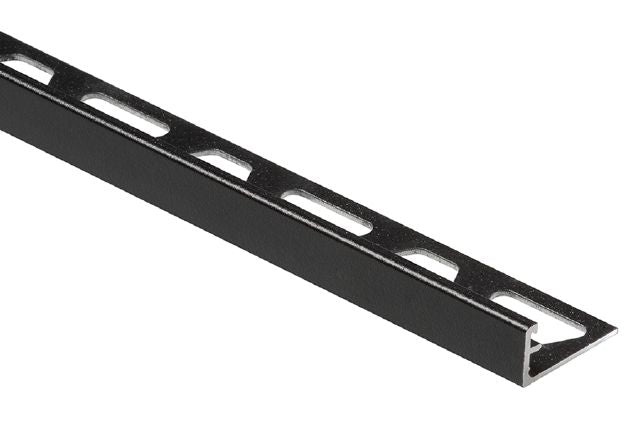 Jolly Metal Tile Edging Trim - Matte Black Textured Color Coated Aluminum