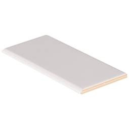 Domino White Ceramic Bullnose 3" x 6" Glossy