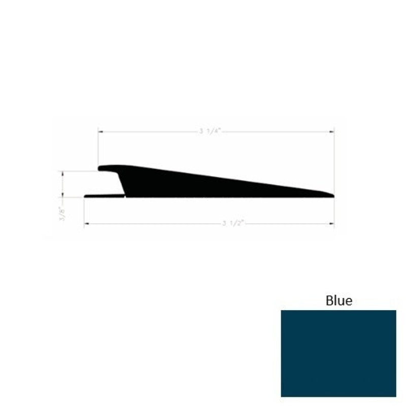 Solid 74 Blue Rubber Rolling Traffic Transition