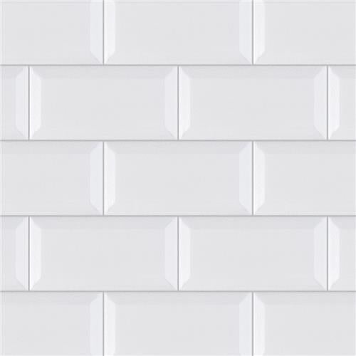 Isla Craquelle Biselado Blanco Ceramic Tile - Mixed - 3" x 6"