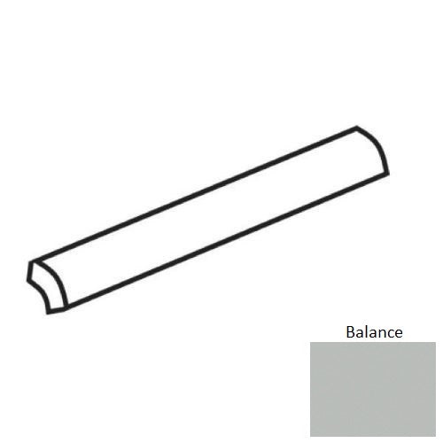 Color Story Wall Balance Ceramic Wall Trim - 1" x 6" Quarter Round