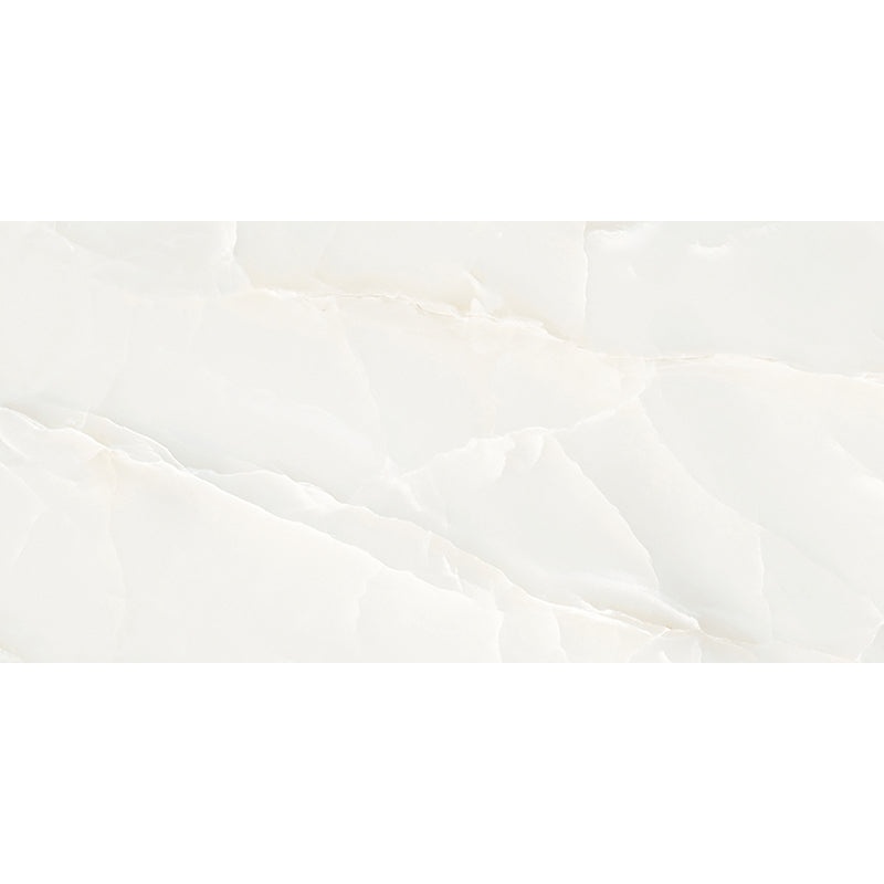 Imperial Onyx White Porcelain Tile - Polished - 24" X 48"