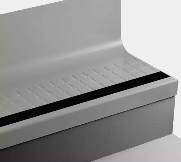 Johnsonite Mystify Raised Square Rubber Stair Tread With Riser