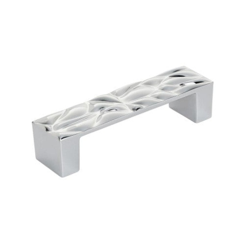 Calathea Zinc Handle Cabinet Pull - Polished Chrome