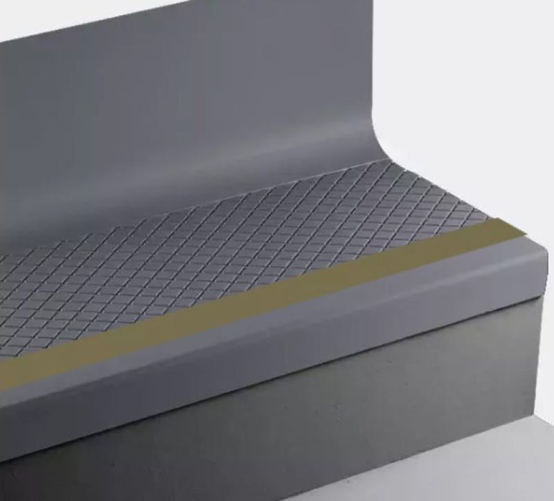 Johnsonite Inkwell Diamond Rubber Stair Tread with Riser