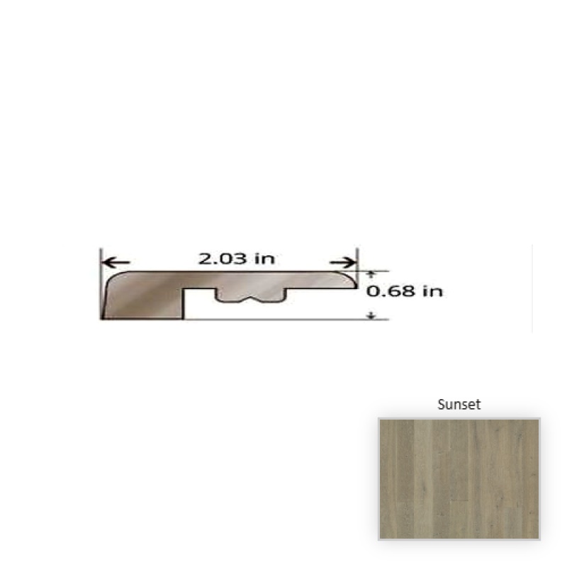 Avenue Oak Sunset Hardwood Moulding / Trim - 84.25" Threshold - Truemark Glaze Tek