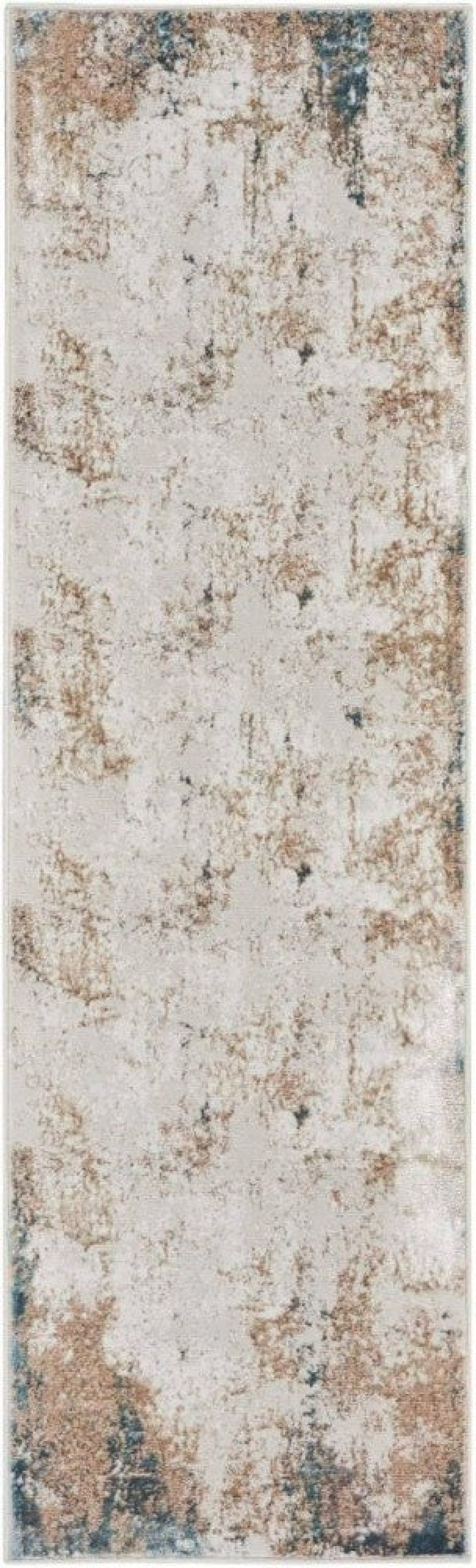 Glitz Taupe Multi Polyester Contemporary Area Rug
