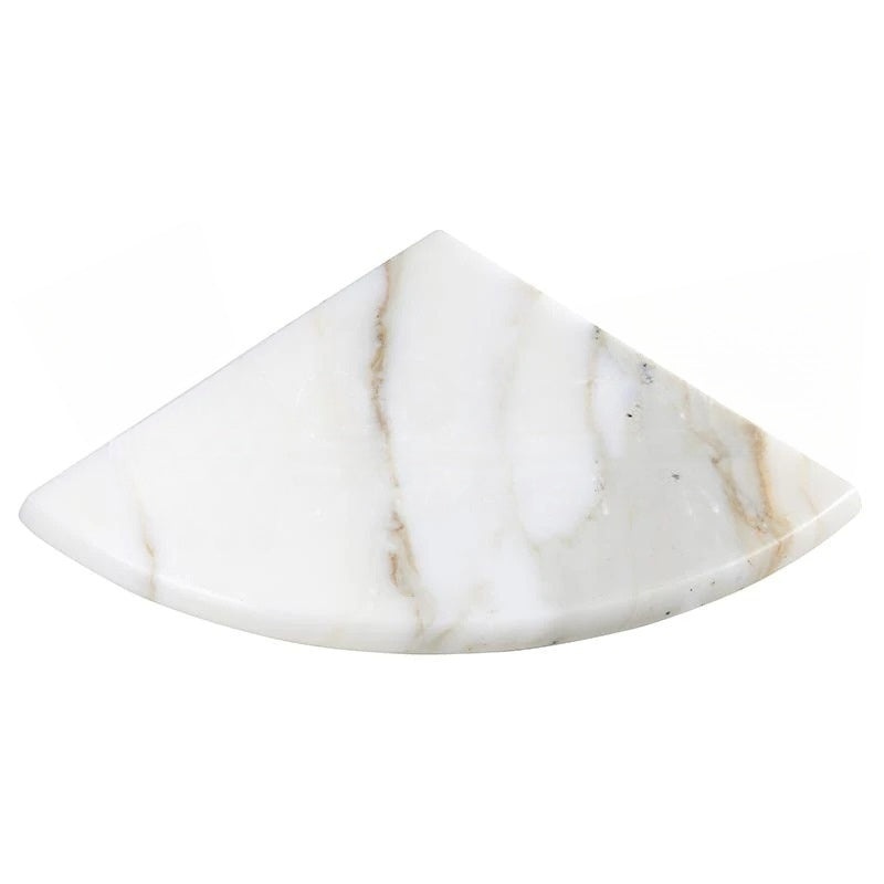 Calacatta Gold Marble Corner Shelf - 9" Radius