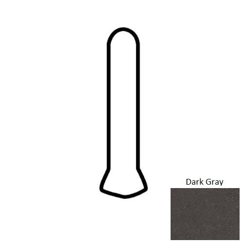 Anchorage Dark Gray Porcelain Floor & Wall Trim