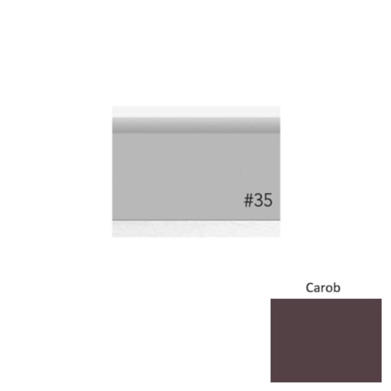 Pinnacle Plus #35 Sleek Carob Rubber Coil Wall Base - 4 9/16" X 60 Ft