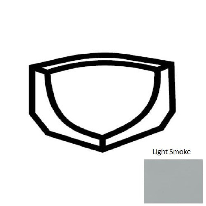 Unglazed Mosaics Light Smoke Porcelain Floor & Wall Trim - 1" X 1" Cove Base Incorner Round - Unglazed
