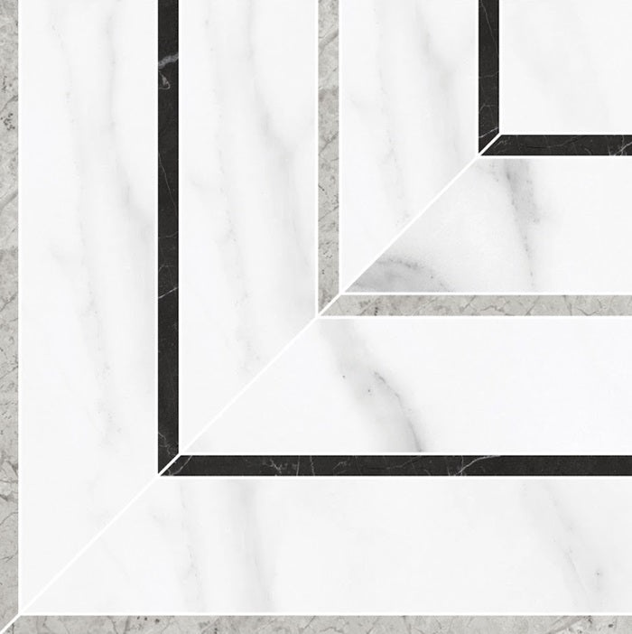La Marca Statuario Nuovo Porcelain Mosaic - Picco - Matte