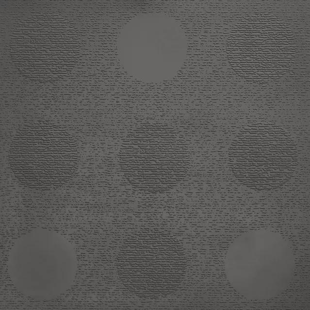 Johnsonite Dark Brown Tic Tac Toe Circulinity Rubber Tile - Textured - 24" X 24"